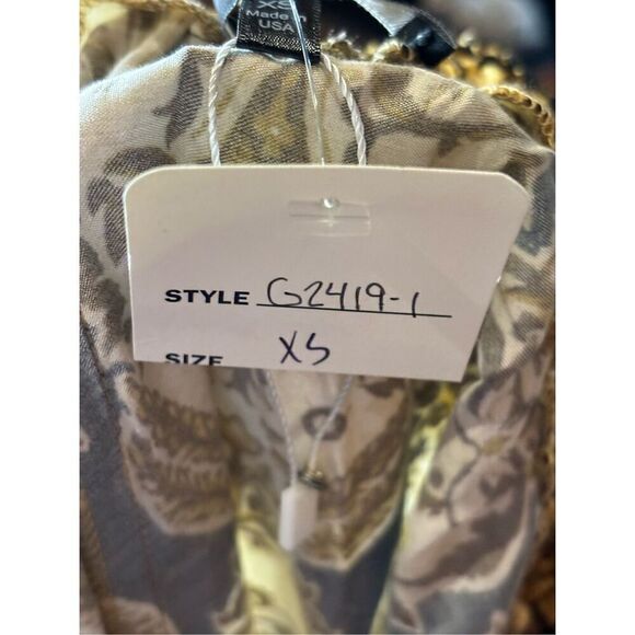 Drew Black & Gold Wide Leg Pant NWT Size XS - Picture 4 of 4